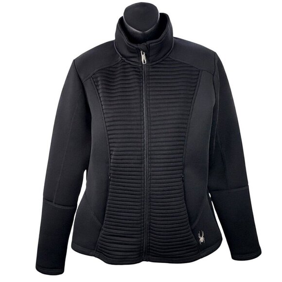 Spyder Venom Full-Zip Jacket Black Women’s M NWT S16522 GORP Core Ski Snowboard - Picture 1 of 8